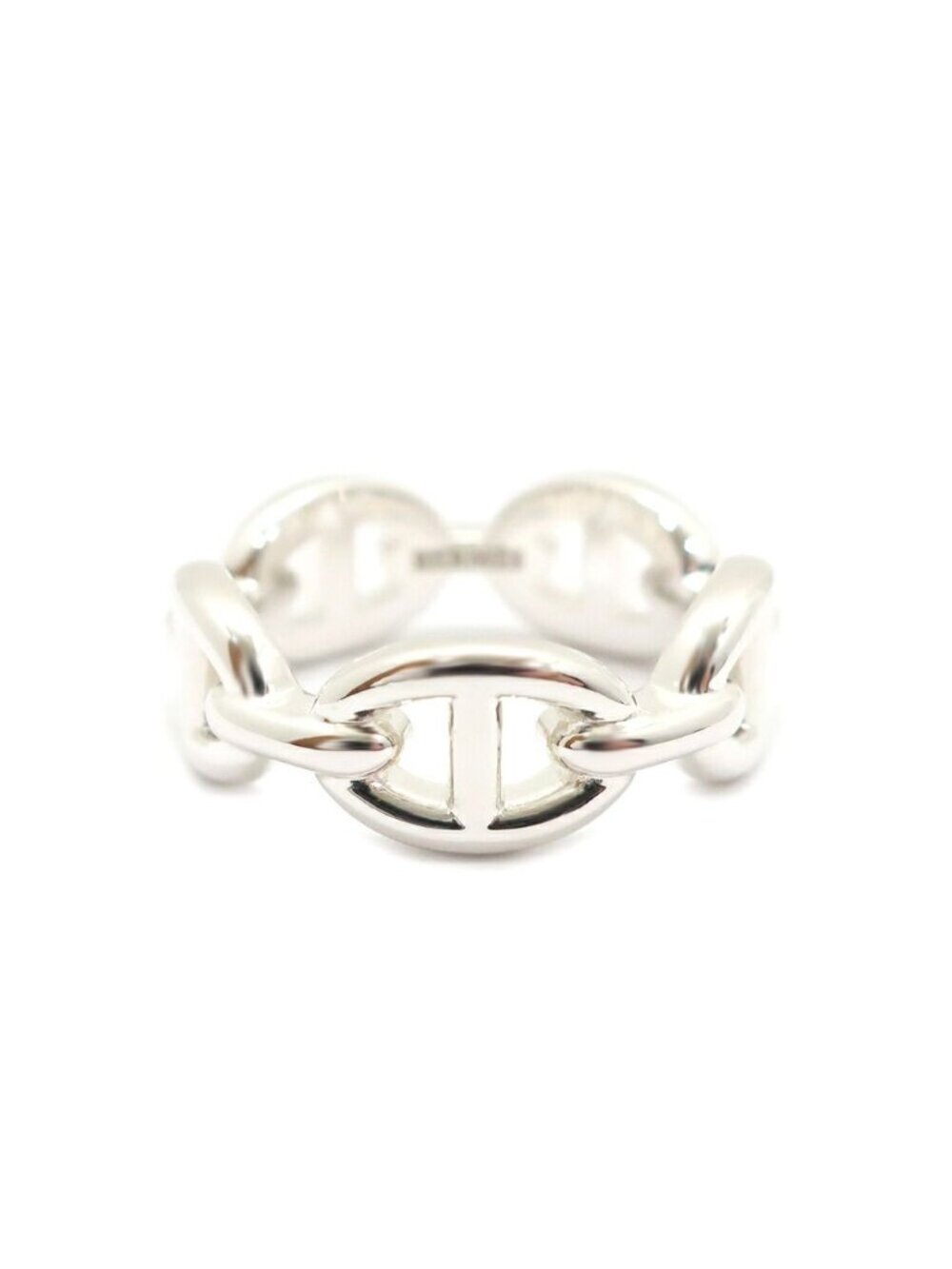 Hermes Chaine D'ancre Enchainee Ring PM 53 Small Silver